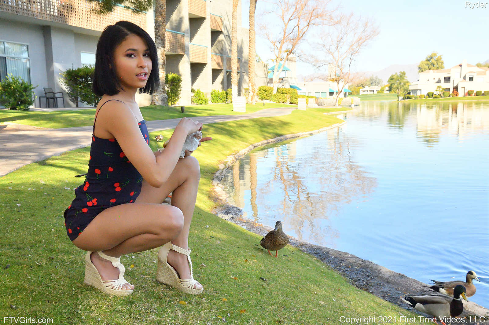 Ryder In Upskirt In The Park
