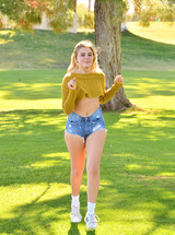 FTV Isabelle Walking At Park And Teases