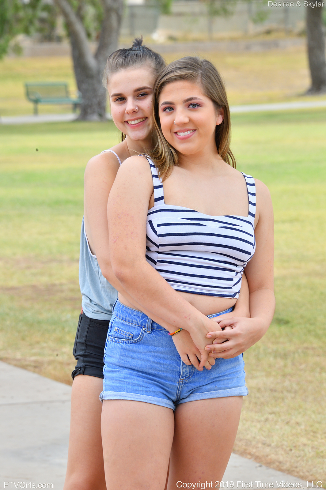 FTV Desiree And FTV Skylar Kisses And Plays With Toys