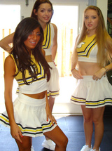 Hot ass mini skirt high school cheeleaders