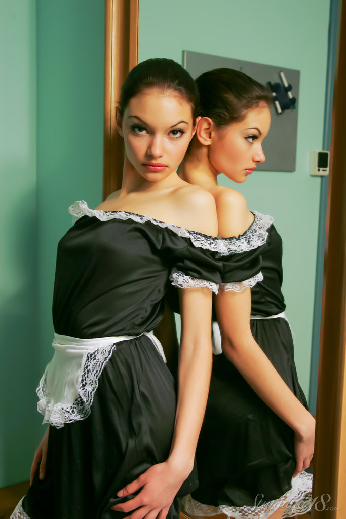 Julia C In Sexy Maid Costume
