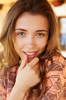 Mila Azul Bends Over With Her Sexy Ass Up