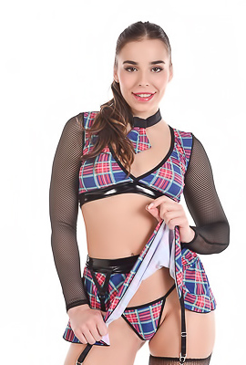 Milan Cheek In Sexy Lingerie Plays With Pussy