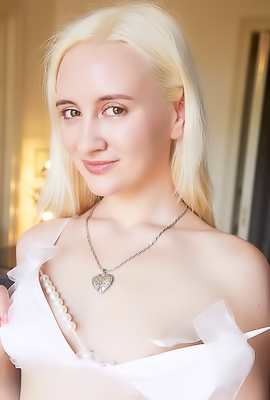 Daruma Rai Showcased In Frilly White Lingerie With A Naughty Secret