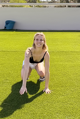 Lovely And Horny Erica Posing In Public