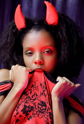 Sukki T Parts Her Silky Thighs To Flaunt The Wild Curls