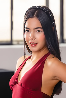 Kubera Fortuna Teases In Crimson Dress Showing Sensual Thighs And Perfect Booty