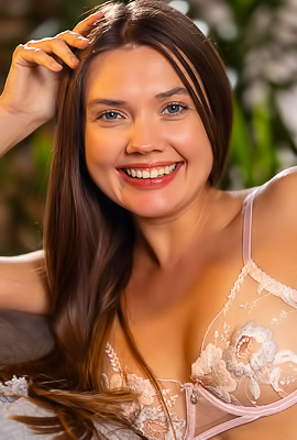 Georgia Rides Her Allure with Couch Positions and Sensual Lingerie