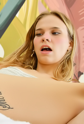 Erica FTV Fucks Huge Purple Dildos In Morning Light